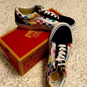 Vans Old Skool Checker Board Rainbow Casual shoes